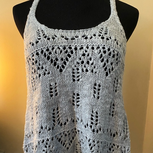 Grey Hollister Sweater Tank Top - Picture 4 of 7